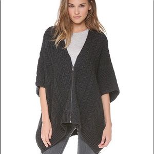 VINCE Yak Cable Knit Poncho Size Medium NWT $495